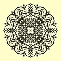 round mandala pattern vector design element