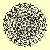 round mandala pattern vector design element