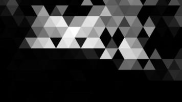 Black and white polygonal pattern Abstract geometric background Triangular mosaic, perfect for website, mobile, app, advertisement, social media photo