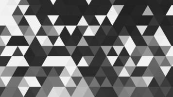 Black and white polygonal pattern Abstract geometric background Triangular mosaic, perfect for website, mobile, app, advertisement, social media photo