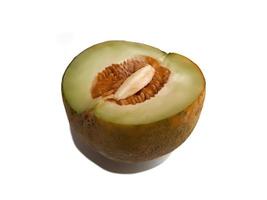 Fresh golden melon in fruit shop photo