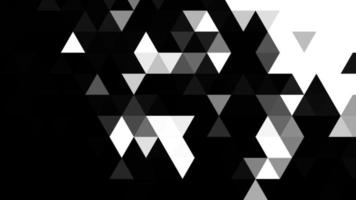 mosaico triangular de fondo geométrico abstracto de patrón poligonal blanco y negro, perfecto para sitio web, móvil, aplicación, publicidad, medios sociales foto