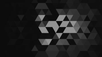 Black and white polygonal pattern Abstract geometric background Triangular mosaic, perfect for website, mobile, app, advertisement, social media photo