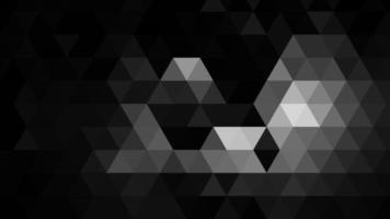 Black and white polygonal pattern Abstract geometric background Triangular mosaic, perfect for website, mobile, app, advertisement, social media photo