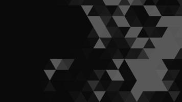 Black and white polygonal pattern Abstract geometric background Triangular mosaic, perfect for website, mobile, app, advertisement, social media photo