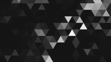 Black and white polygonal pattern Abstract geometric background Triangular mosaic, perfect for website, mobile, app, advertisement, social media photo