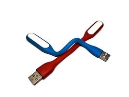 Red blue LED light, a stick that can be used as a power bank, white background photo