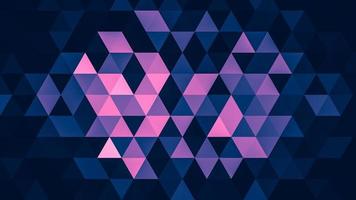 Blue pink polygonal pattern Abstract geometric background Triangular mosaic, perfect for website, mobile, app, advertisement, social media photo