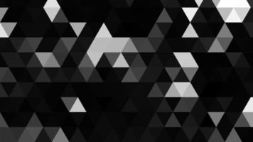 mosaico triangular de fondo geométrico abstracto de patrón poligonal blanco y negro, perfecto para sitio web, móvil, aplicación, publicidad, medios sociales foto