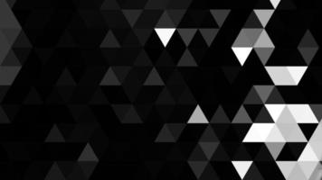 Black and white polygonal pattern Abstract geometric background Triangular mosaic, perfect for website, mobile, app, advertisement, social media photo