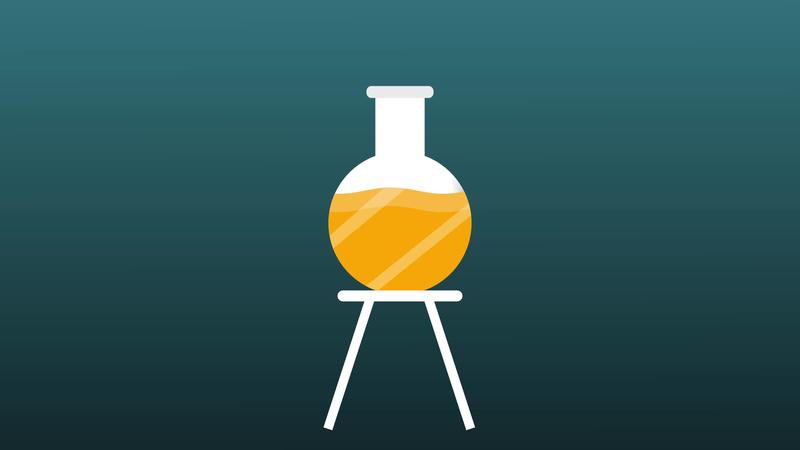 Glass flask 2d animation 13323094 Stock Video at Vecteezy