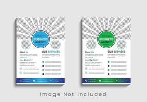 Modern and creative professional corporate business flyer template design in a4. vector