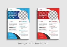 Modern and creative professional corporate business flyer template design in a4. vector