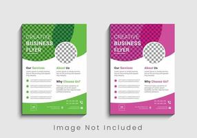 Modern and creative professional corporate business flyer template design in a4. vector