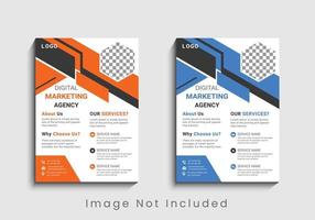 Modern and creative professional corporate business flyer template design in a4. vector