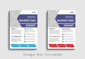 Modern and creative professional corporate business flyer template design in a4. vector