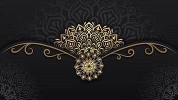 luxury background, with mandala motion ornaments video