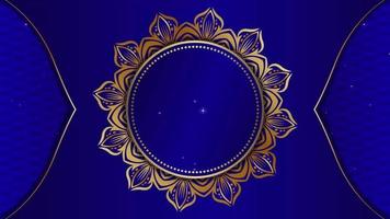 Luxushintergrund mit beweglichen Mandala-Ornamenten und funkelnden Sternen video