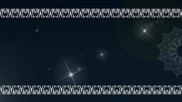 motion background, with shining stars, and mandala video