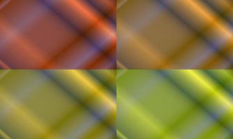 Four sets of neon light pattern. abstract, shiny, gradient, blur, modern and colorful style. orange, gold and yellow. great for background, backdrop, wallpaper, cover, poster, banner or flyer vector