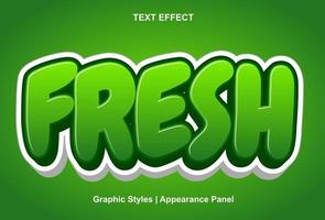 fresh and editable text effects. vector