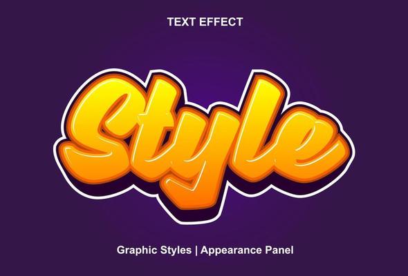 stylish text effect with green color 3d style.