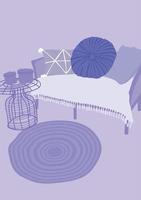 Cozy Home Decor Abstract Prints vector