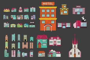 Building Assets Pack vector