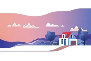 House Vector Landscape