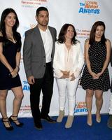 LOS ANGELES, DEC 6 - Wilmer Valderrama, Sobeida Valderrama, sisters Stephanie, Marilyn at the The Actors Fund s Looking Ahead Awards at Taglyan Complex on December 6, 2016 in Los Angeles, CA photo