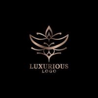 vintage luxurious vector logo design for fashion and beauty care rustic brand
