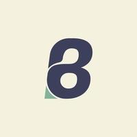 letter B abstract typography professional vector logo design