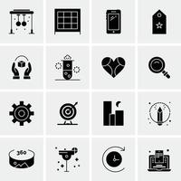 16 Universal Business Icons Vector Creative Icon Illustration to use in web and Mobile Related proje