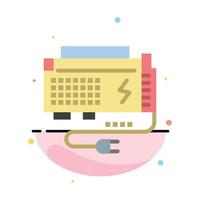 Apc Battery Computer Power Source Abstract Flat Color Icon Template vector