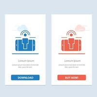 Engagement User User Engagement Marketing  Blue and Red Download and Buy Now web Widget Card Templat vector