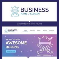 Beautiful Business Concept Brand Name battle. vector