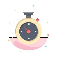 Compass Timer Time Hotel Abstract Flat Color Icon Template vector