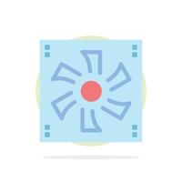 Cooler Fan Computer Cooler Device Fan Abstract Circle Background Flat color Icon vector