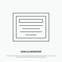 Education File Note Line Icon Vector