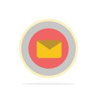 Chat Message Support Text Message Typing Abstract Circle Background Flat color Icon vector