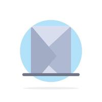Email Envelope Mail Message Sent Abstract Circle Background Flat color Icon vector