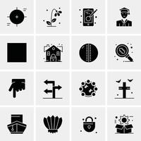 16 Universal Business Icons Vector Creative Icon Illustration to use in web and Mobile Related proje