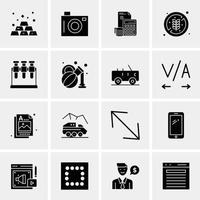 16 Universal Business Icons Vector Creative Icon Illustration to use in web and Mobile Related proje