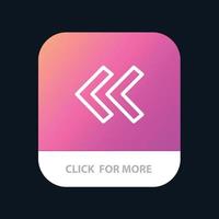 Arrow Arrows Back Mobile App Button Android and IOS Line Version vector