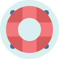 Help life lifebuoy lifesaver preserver Flat Color Icon Vector