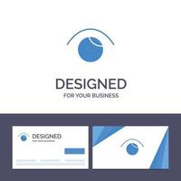 Creative Business Card and Logo template Eye View Watch Twitter Vector Illustration