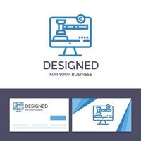 Creative Business Card and Logo template Copyright Copyright Digital Law Vector Illustration