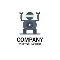 Robot Technology Toy Business Logo Template Flat Color vector