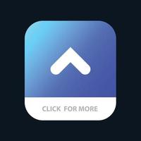 Arrow Arrows Up Sign Mobile App Button Android and IOS Glyph Version