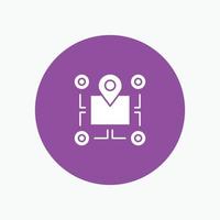 Location Map Chip Area Pointer vector